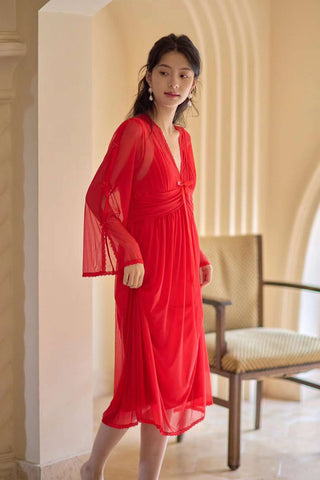 Image of Red long takim